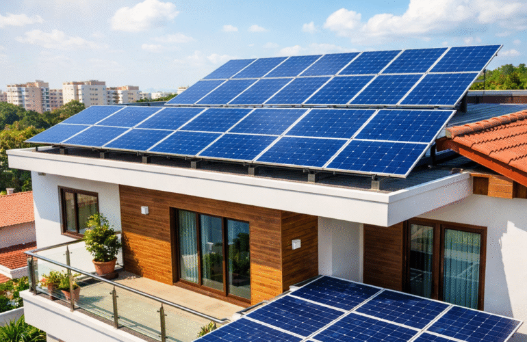 Rooftop solar for house